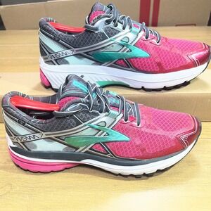 Brooks Ravenna 7 Womens Running Shoes Pink Teal Gray 1202081B672 Sz 8.5